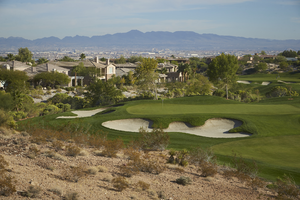 Single family housing at the Red Rock Country Club, looking southeast, Las Vegas, Nevada: digital photograph