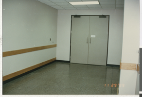 Doorway within Rod Lee Bigelow Health Sciences building: photographic print