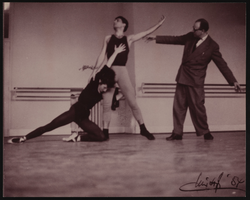 Vassili Sulich rehearsing with dance partner, image 004: photographic print