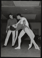 Vassili Sulich rehearsing with dance partner, image 001: photographic print