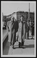 Vassili Sulich and a man, image 001: photographic print