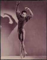 Vassili Sulich demonstrating a ballet pose, image 007: photographic print