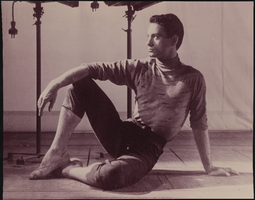 Vassili Sulich demonstrating a ballet pose, image 008: photographic print
