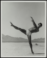 Vassili Sulich demonstrating a ballet pose, image 009: photographic print