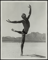 Vassili Sulich demonstrating a ballet pose, image 012: photographic print