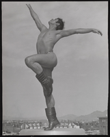 Vassili Sulich demonstrating a ballet pose, image 018: photographic print