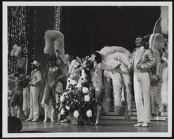 Five photos of Vassili Sulich and other dancers in scenes of Folies Bergere: photographic print