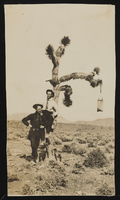 C. A. Earle Rinker by a Joshua tree: photographic print