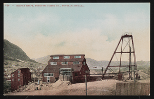Mizpah Mine shaft: postcard