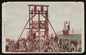 Mohawk Mine machinery: postcard