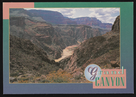 The Colorado River at the Grand Canyon: postcard