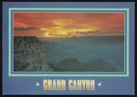 Sunrise at the Grand Canyon: postcard