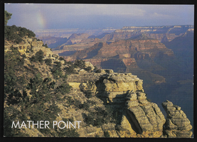 Mather Point at the Grand Canyon: postcard