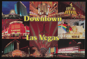Downtown Las Vegas, image 001: postcard