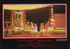 Downtown Las Vegas, image 004: postcard