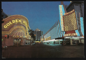 Binion's Horseshoe and The Golden Nugget: postcard