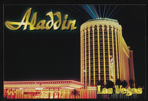 The Aladdin Hotel and Casino, image 011: postcard