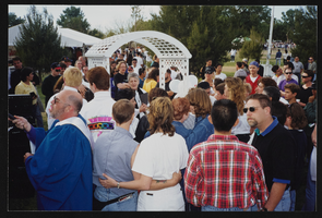 Mass holy union ceremony performed at Gay pride, image 001: photographic print