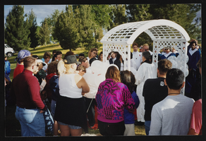 Mass holy union ceremony performed at Gay pride, image 004: photographic print