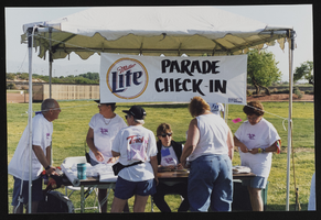 Third annual Gay Pride Parade check-in, image 002: photographic print