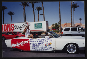 Second Flex Lounge float in the Gay Pride parade: photographic print