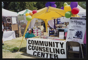 Community Counseling Center booth at Gay Pride: photographic print