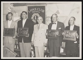 C. Norman Cornwall (center) with fellow Lions Club 49ers: photographic print