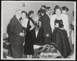 C. Norman Cornwall at a cocktail party: photographic print