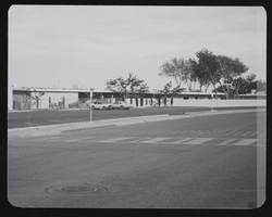 Southeast view of Red Rock Elementary School: photographic print