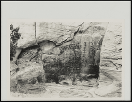 Petroglyphs at Brownstone Canyon, Nevada: photographic print