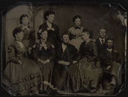 Group photo with unidentified people, one is Albert S. Henderson's paternal grandmother: photographic print
