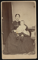 Mary Scott Henderson holding her son James: photographic print