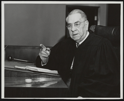 Judge Albert S. Henderson in court: photographic print