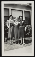 Alice Henderson, Alice O'Brien, and Wanda Henderson Pegram identified from left to right: photographic print