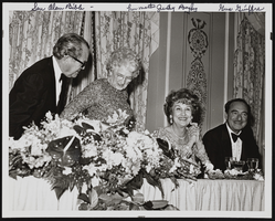 U.S. Senator Alan Bible, Ada Belk, Judy Bayley, and Gus Giuffre (identified from left to right): photographic print