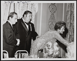 Gus Giuffre, Herb Kaufman, and Judy Bayley (identified from left to right): photographic print