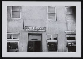 Entrance to new post office, Goldfield, Nevada: photographic print