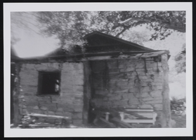 Blacksmith shop at the Krupp Ranch: photographic print