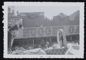 Helldorado parade float passing by the Golden Nugget in Las Vegas, Nevada: photographic print