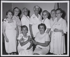 Thelma Swanner (far left, standing) with the Las Vegas Chapter of Gold Star Mothers: photographic print