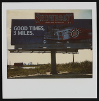 Polaroid of Showboat billboard advertisement, Atlantic City, New Jersey: photographic print
