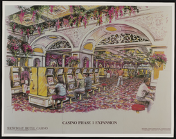 Conceptual sketch of Casino Phase 1 Expansion inside the Showboat Casino, Atlantic City, New Jersey: photographic print