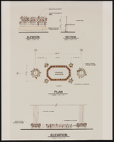 Architectural floorplan of a stage inside the Showboat Casino, Atlantic City, New Jersey: photographic print