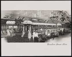 Conceptual sketch of the Bourbon Street Slots inside the Showboat Casino, Atlantic City, New Jersey: photographic print