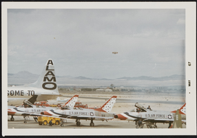 Thunderbirds performing in Alamo, Nevada: photographic print