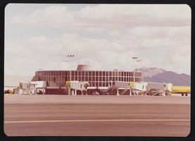 View of airplanes at the Terminal 1 gates, McCarran International Airport, Las Vegas, Nevada: photographic print