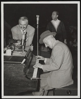 Antonio Morelli with Jimmy Durante playing the piano at the Sands Hotel and Casino: photographic print