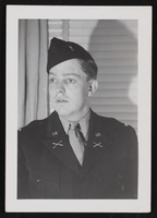 Ralph Denton in military uniform, portrait: photographic print