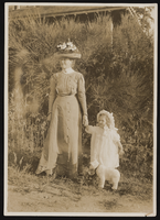 Sallie Jane Leona Bradford with her granddaughter, Nanelia Siegfried: photographic print