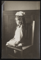 Nanelia Siegfried sitting on chair, Seattle, Washington: photographic print
